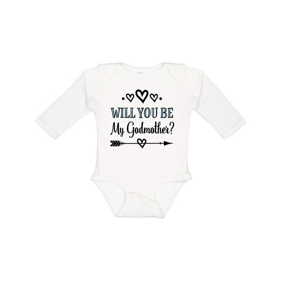 Inktastic Godmother Proposal Boys or Girls Long Sleeve Baby Bodysuit