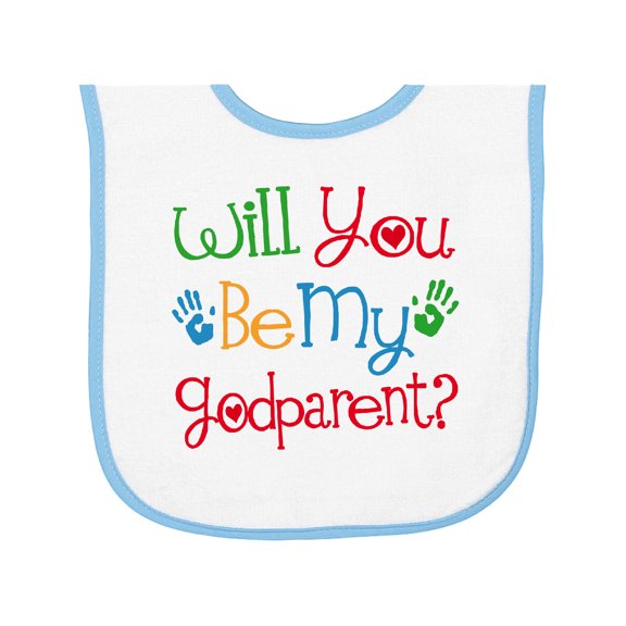 Inktastic Godparent Proposal Godchild Baby Terry Cloth Bib