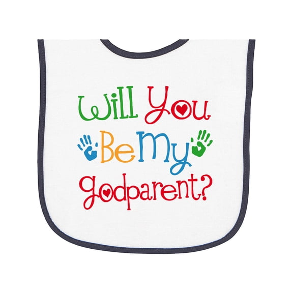 Inktastic Godparent Proposal Godchild Baby Terry Cloth Bib