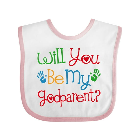 Inktastic Godparent Proposal Godchild Boys or Girls Baby Bib