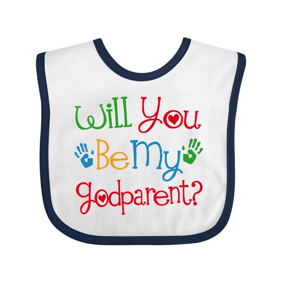 Inktastic Godparent Proposal Godchild Boys or Girls Baby Bib