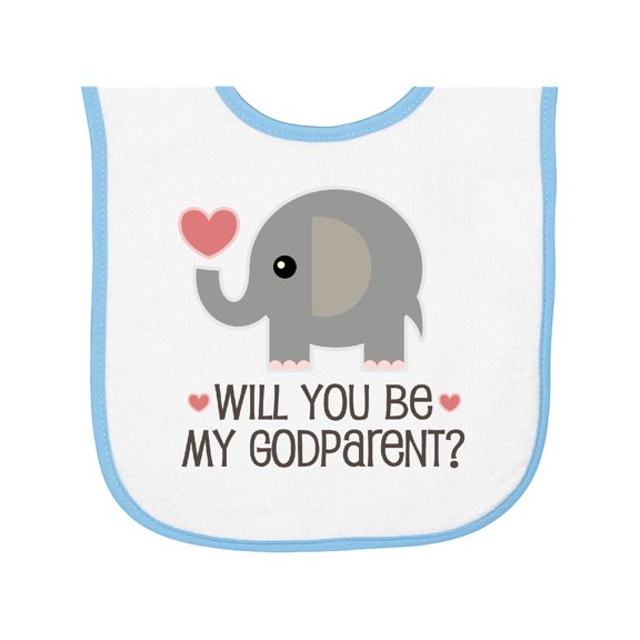 Inktastic Godparent Proposal Godmother Baby Terry Cloth Bib
