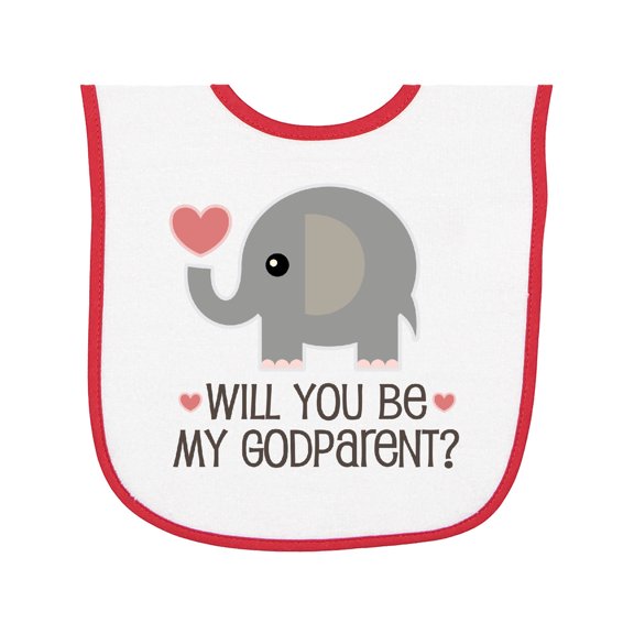 Inktastic Godparent Proposal Godmother Baby Terry Cloth Bib
