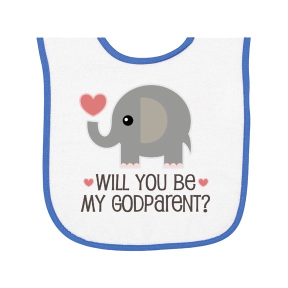 Inktastic Godparent Proposal Godmother Baby Terry Cloth Bib