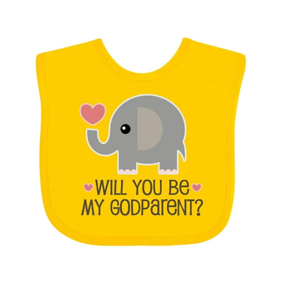 Inktastic Godparent Proposal Godmother Boys or Girls Baby Bib