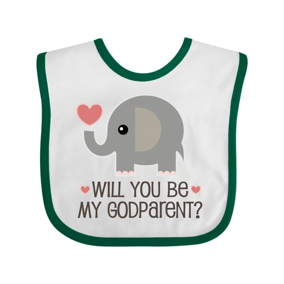 Inktastic Godparent Proposal Godmother Boys or Girls Baby Bib