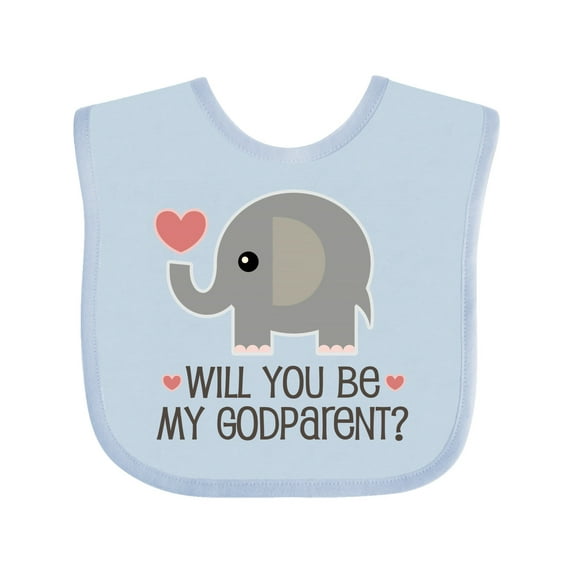Inktastic Godparent Proposal Godmother Boys or Girls Baby Bib