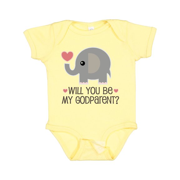 Inktastic Godparent Proposal Godmother Boys or Girls Baby Bodysuit