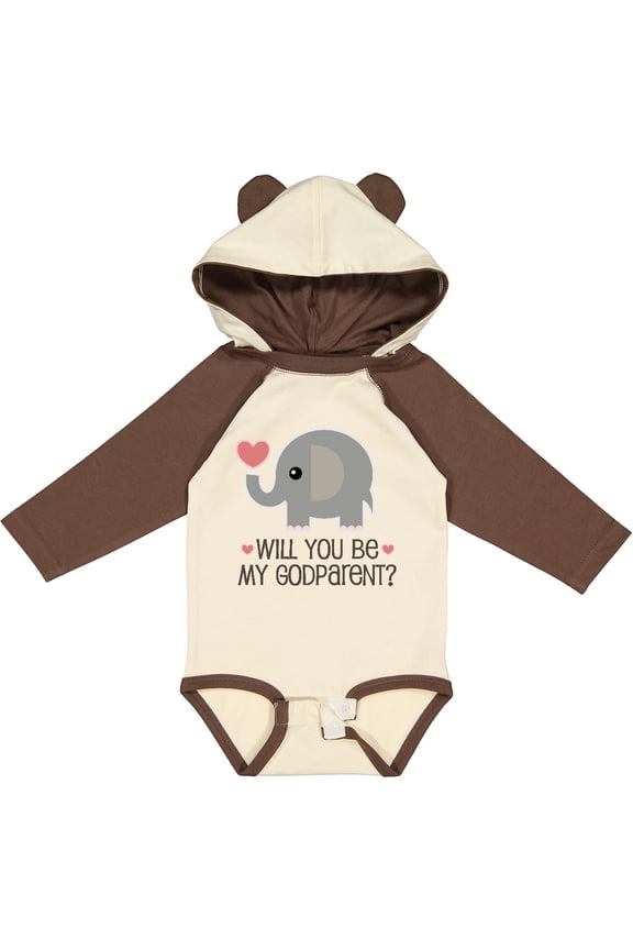 Godparent Proposal Godmother Boys or Girls Long Sleeve Baby Bodysuit