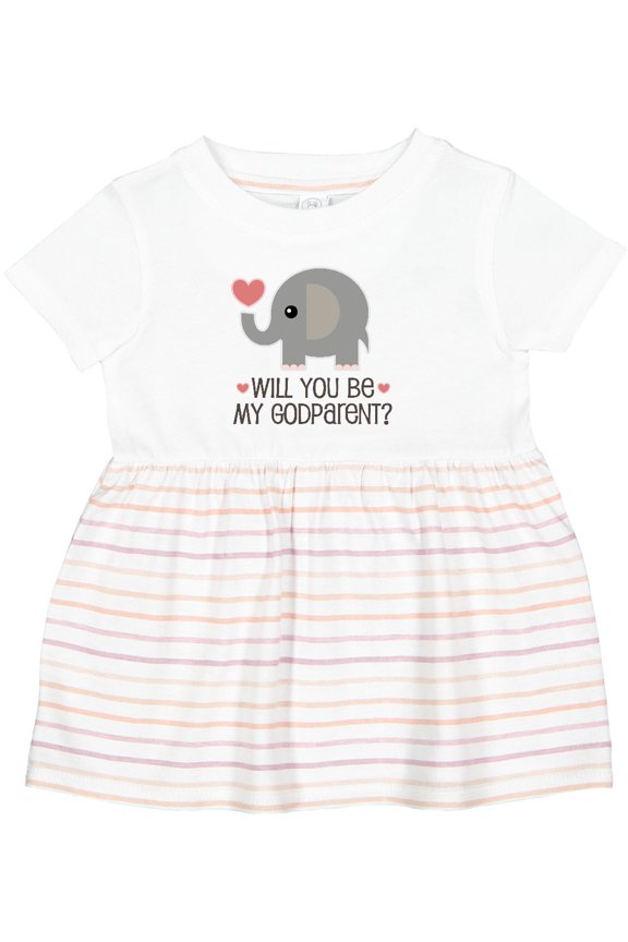 Godparent Proposal Godmother Girls Baby Dress