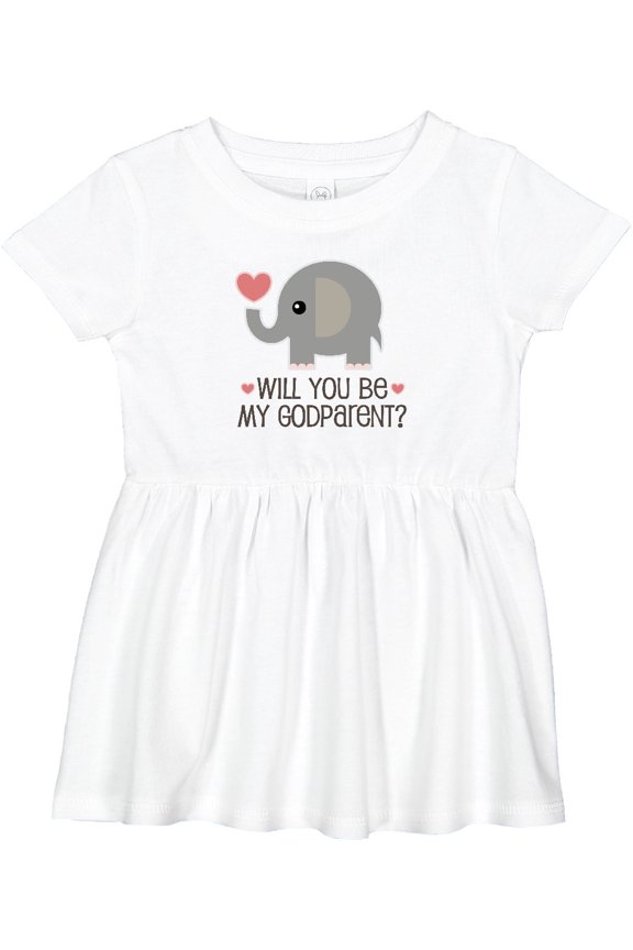Godparent Proposal Godmother Girls Baby Dress