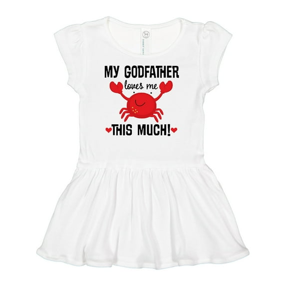 Inktastic Godson Gifts My Godfather Loves Me Girls Baby Dress