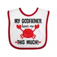 thumbnail image 1 of Inktastic Godson My Godfather Loves Me Boys or Girls Baby Bib, 1 of 4