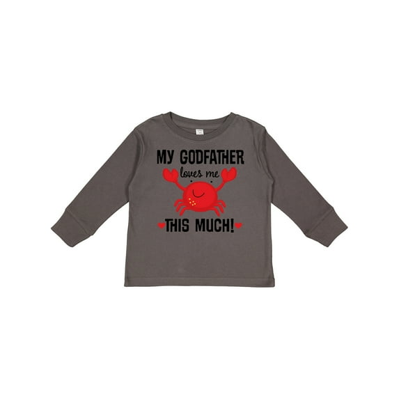 Inktastic Godson My Godfather Loves Me Boys or Girls Long Sleeve Toddler T-Shirt