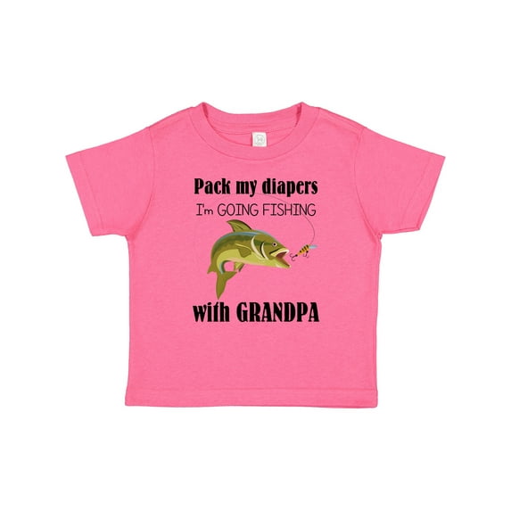 Inktastic Going Fishing with Grandpa Boys or Girls Baby T-Shirt