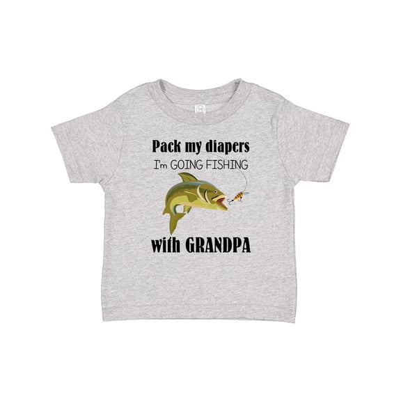 Inktastic Going Fishing with Grandpa Boys or Girls Baby T-Shirt