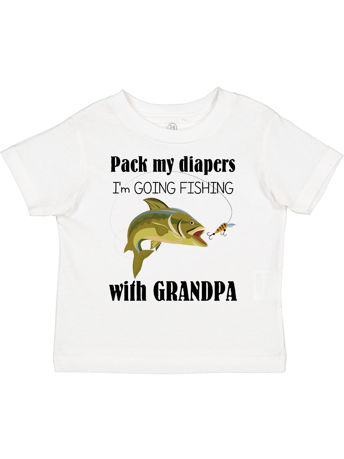 Inktastic Going Fishing with Grandpa Boys or Girls Toddler T-Shirt 