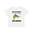 thumbnail image 1 of Inktastic Going Fishing with Grandpa Boys or Girls Toddler T-Shirt, 1 of 5