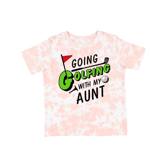 Inktastic Going Golfing with My Aunt- Kids Golf Boys or Girls Toddler T-Shirt