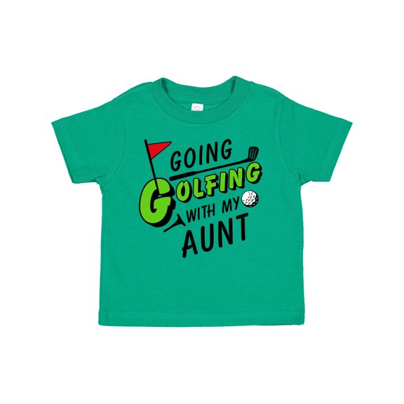 Inktastic Going Golfing with My Aunt- Kids Golf Boys or Girls Toddler T-Shirt