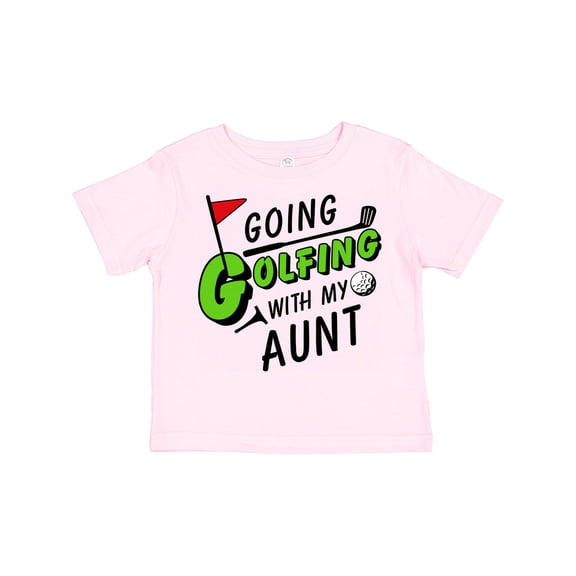 Inktastic Going Golfing with My Aunt- Kids Golf Boys or Girls Toddler T-Shirt