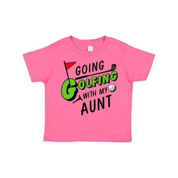 Inktastic Going Golfing with My Aunt- Kids Golf Boys or Girls Toddler T-Shirt
