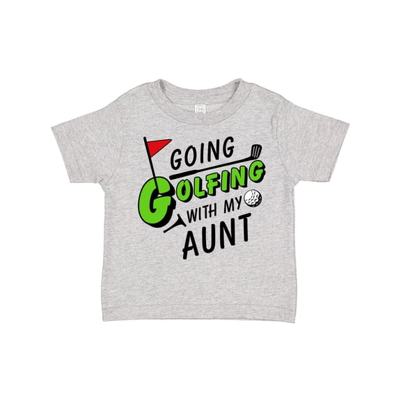 Inktastic Going Golfing with My Aunt- Kids Golf Boys or Girls Toddler T-Shirt