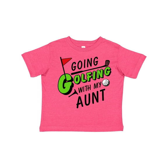 Inktastic Going Golfing with My Aunt- Kids Golf Boys or Girls Toddler T-Shirt