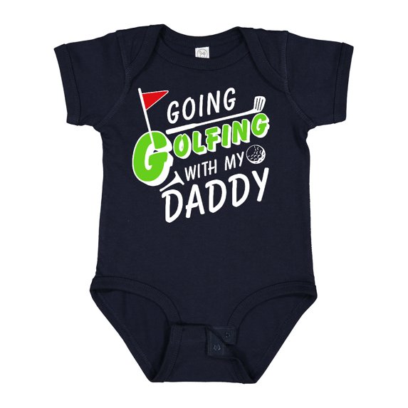 Inktastic Going Golfing with My Daddy- Kids Golf Boys or Girls Baby Bodysuit