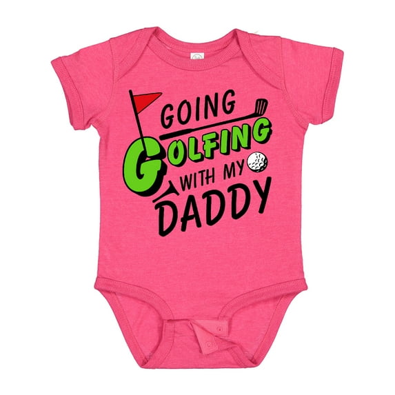 Inktastic Going Golfing with My Daddy- Kids Golf Boys or Girls Baby Bodysuit