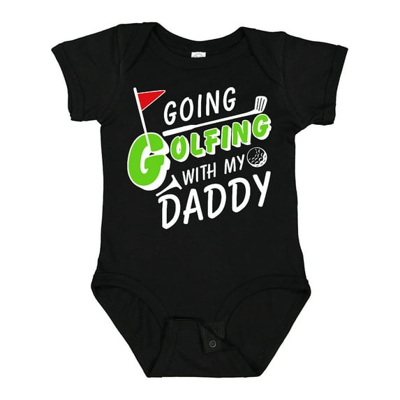 Inktastic Going Golfing with My Daddy- Kids Golf Boys or Girls Baby Bodysuit