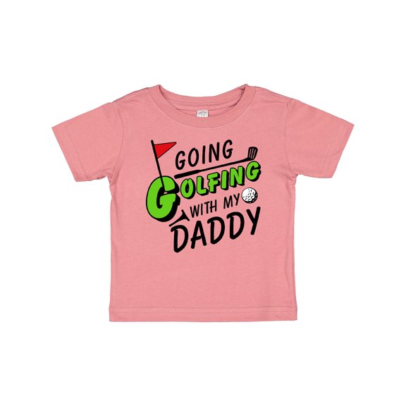 Inktastic Going Golfing with My Daddy- Kids Golf Boys or Girls Baby T-Shirt