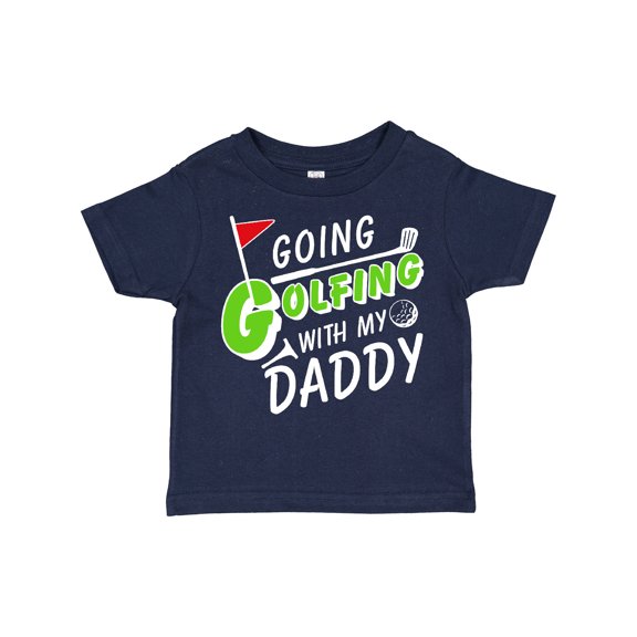 Inktastic Going Golfing with My Daddy Kids Golf Boys or Girls Toddler T-Shirt