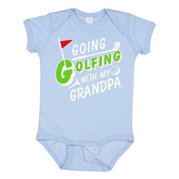 Inktastic Going Golfing with My Grandpa- Kids Golf Boys or Girls Baby Bodysuit