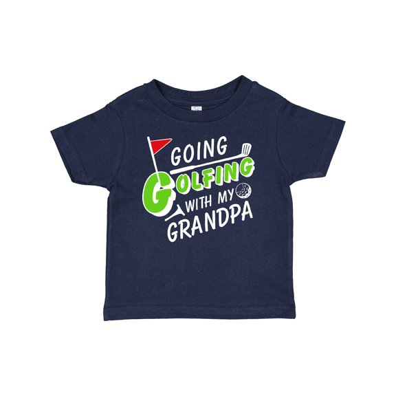 Inktastic Going Golfing with My Grandpa- Kids Golf Boys or Girls Baby T-Shirt
