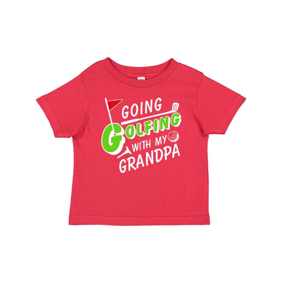 Inktastic Going Golfing with My Grandpa- Kids Golf Boys or Girls Baby T-Shirt