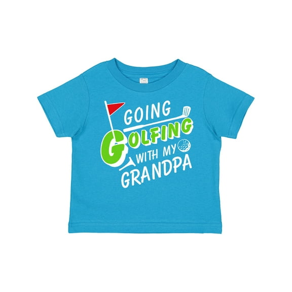 Inktastic Going Golfing with My Grandpa- Kids Golf Boys or Girls Toddler T-Shirt