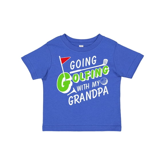 Inktastic Going Golfing with My Grandpa- Kids Golf Boys or Girls Toddler T-Shirt