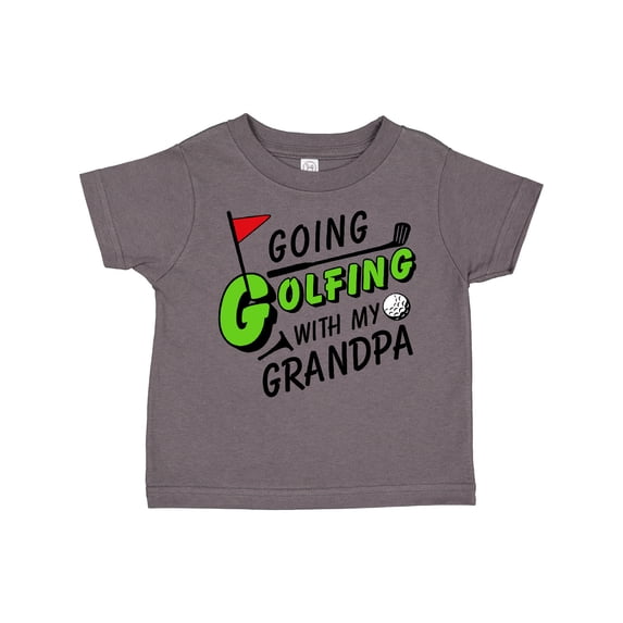 Inktastic Going Golfing with My Grandpa- Kids Golf Boys or Girls Toddler T-Shirt
