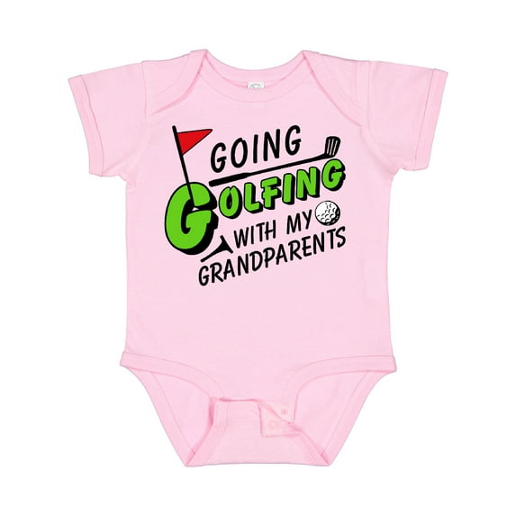 Inktastic Going Golfing with My Grandparents Kids Golf Boys or Girls Baby Bodysuit