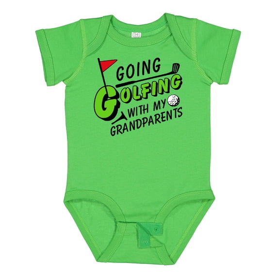 Inktastic Going Golfing with My Grandparents Kids Golf Boys or Girls Baby Bodysuit