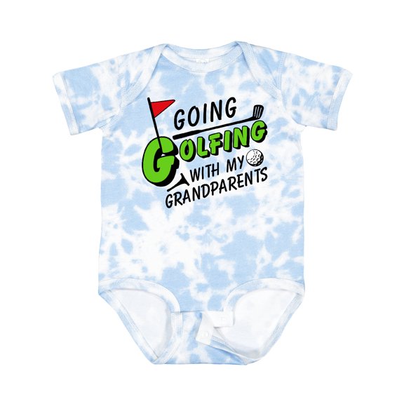 Inktastic Going Golfing with My Grandparents Kids Golf Boys or Girls Baby Bodysuit