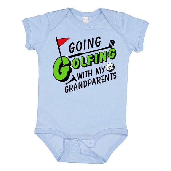 Inktastic Going Golfing with My Grandparents Kids Golf Boys or Girls Baby Bodysuit