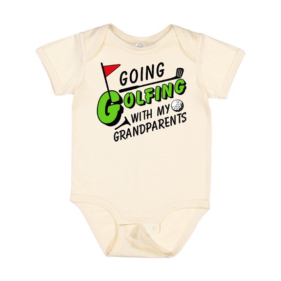 Inktastic Going Golfing with My Grandparents Kids Golf Boys or Girls Baby Bodysuit