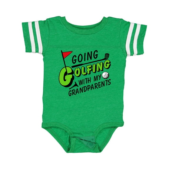 Inktastic Going Golfing with My Grandparents Kids Golf Boys or Girls Baby Bodysuit