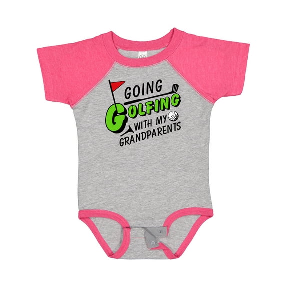 Inktastic Going Golfing with My Grandparents Kids Golf Boys or Girls Baby Bodysuit