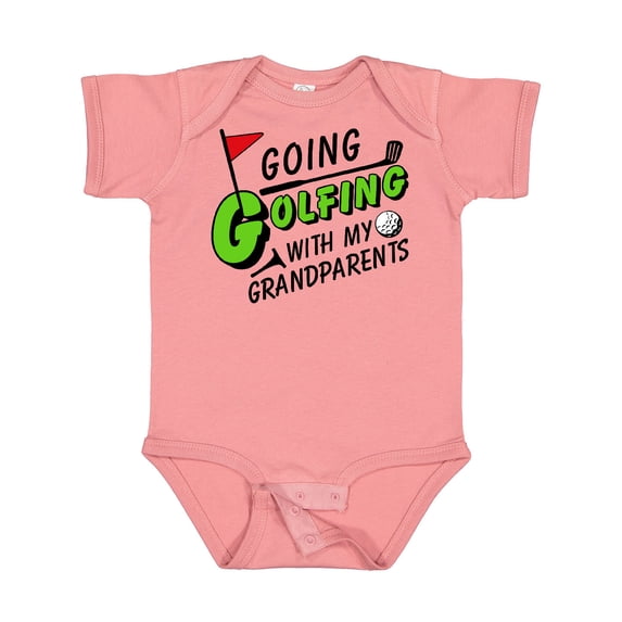 Inktastic Going Golfing with My Grandparents Kids Golf Boys or Girls Baby Bodysuit