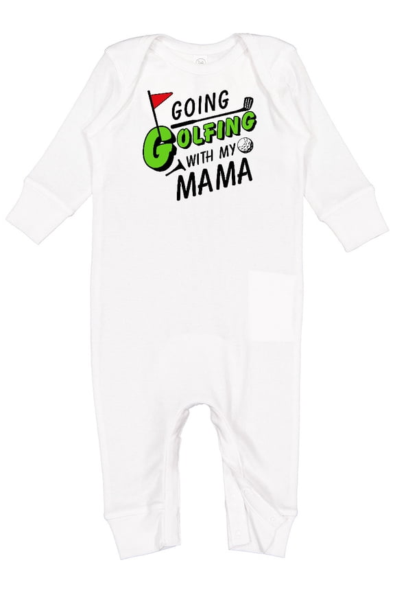 Going Golfing with My Mama Kids Golf Baby Romper Coveralls