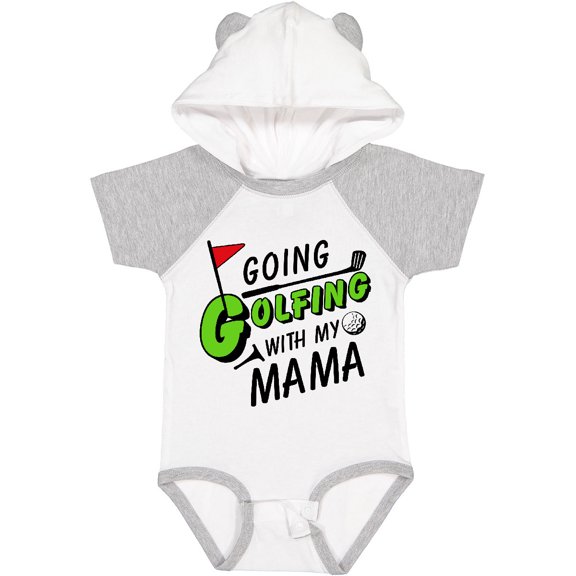 Inktastic Going Golfing with My Mama Kids Golf Boys or Girls Baby Bodysuit