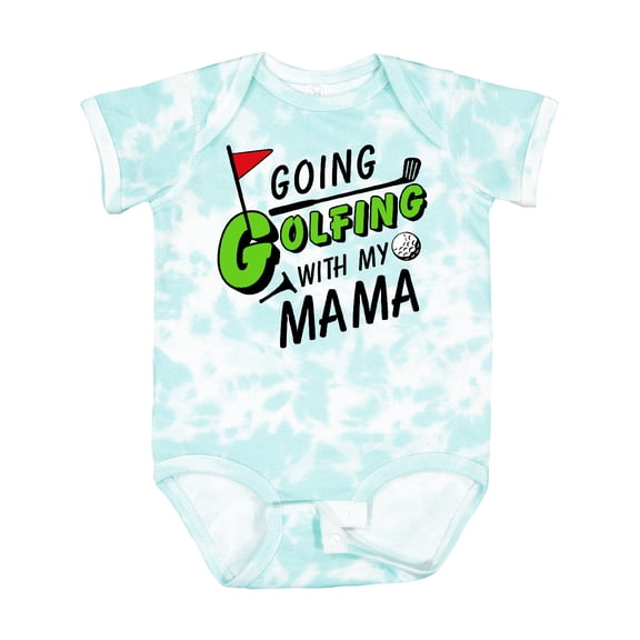 Inktastic Going Golfing with My Mama Kids Golf Boys or Girls Baby Bodysuit